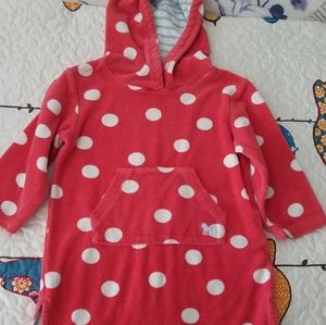 Mini Boden red, white Toweling, size 2-3Y